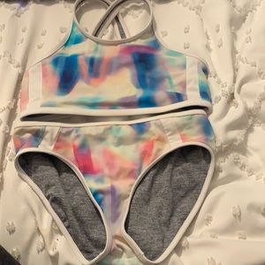 Athleta reversible girls bikini set